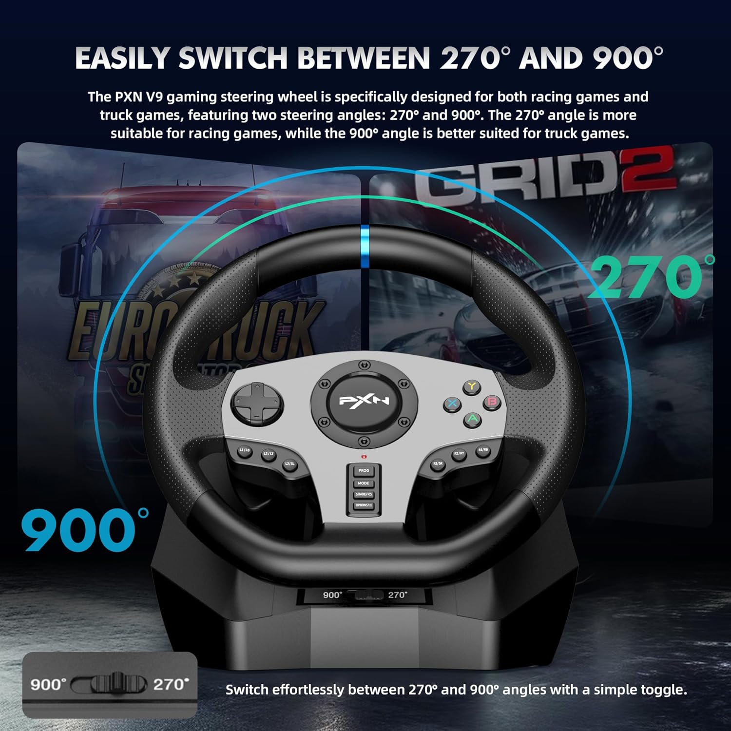 PXN Steering Wheel V9 Gen2 PXN Steering Wheel V9 Gen2